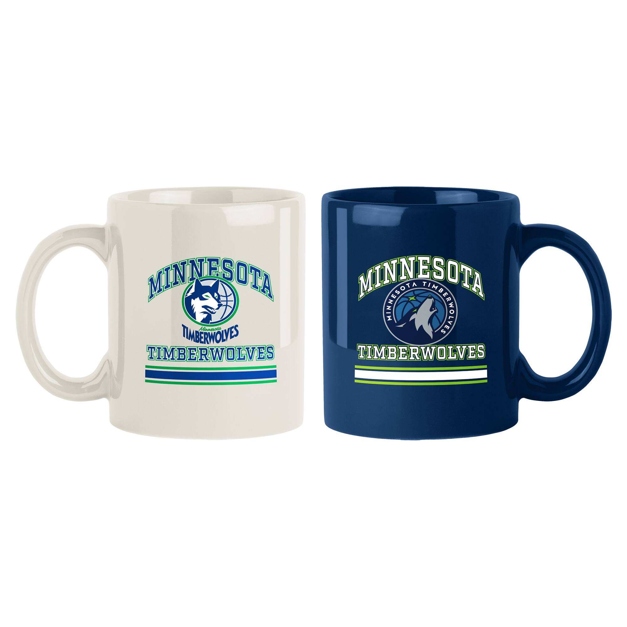 Logo Brands - Minnesota Timberwolves 15oz. Current & Throwback Mug Set - Multicolor price history on PriceWatchPro