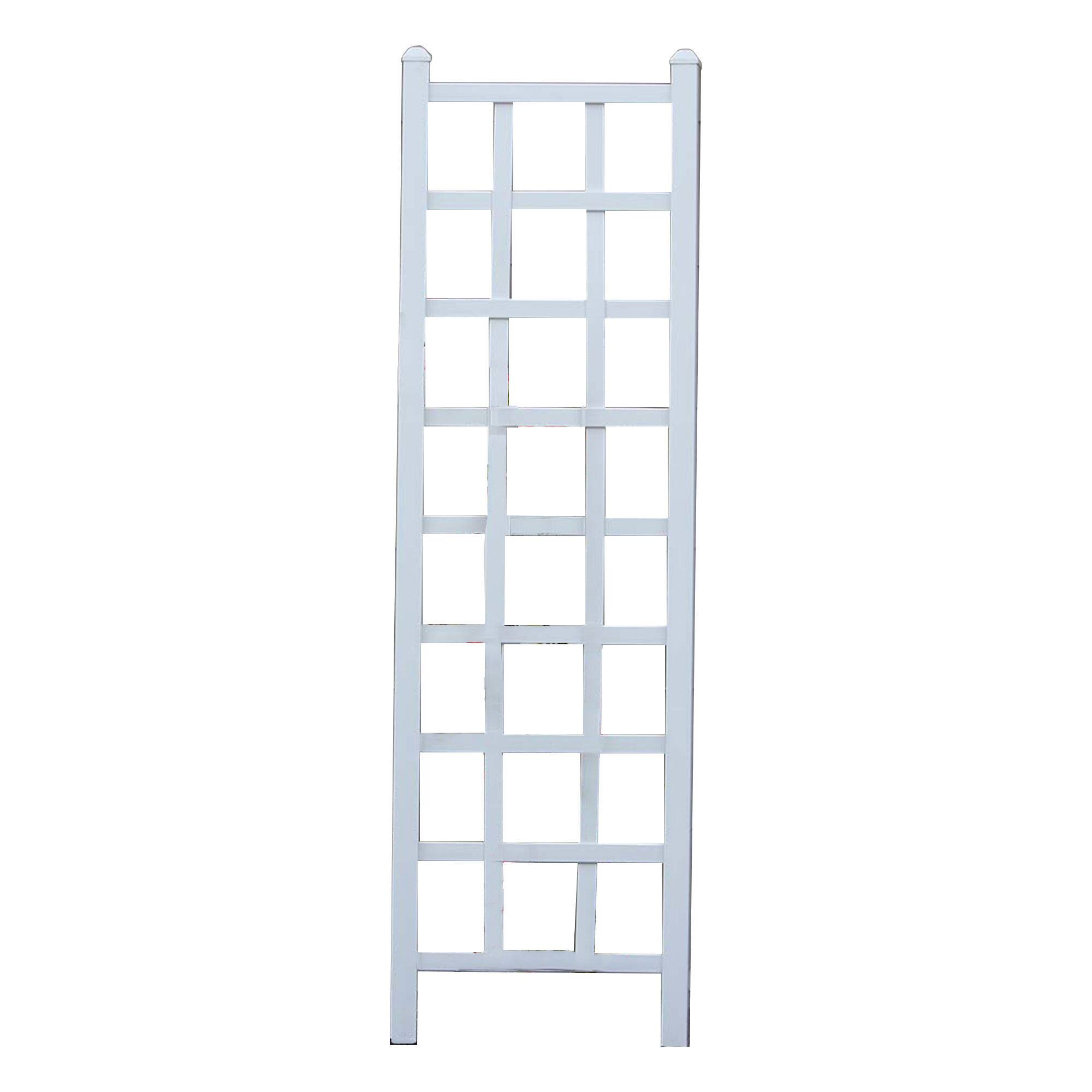 Alt View 7. Dura-Trel - Dura-Trel Elmwood 22 x 75 Inch PVC Vinyl Outdoor Garden Patio Trellis, White - White.