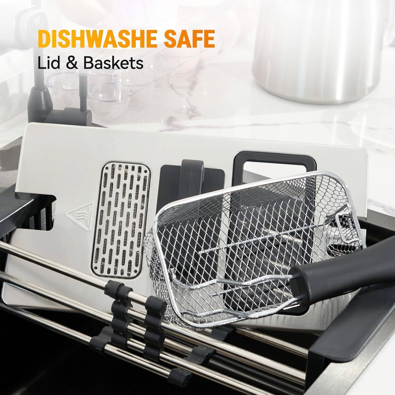 DISHWASHER SAFE  
Lid & Baskets