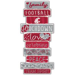 Fan Creations - Washington State Cougars 5'' x 24'' Celebrations Stack Sign - Multicolor