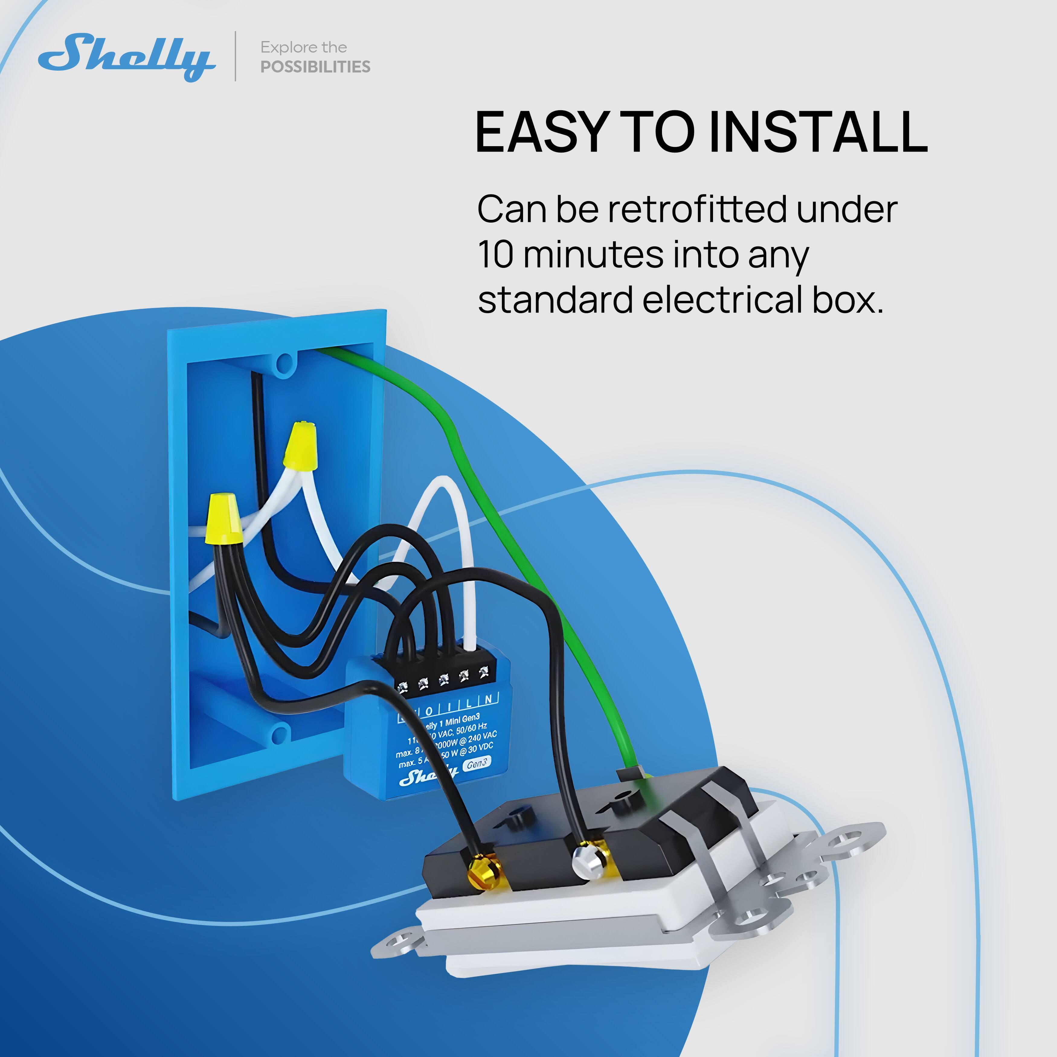 Explore the POSSIBILITIES

EASY TO INSTALL

Can be retrofitted under 10 minutes into any standard electrical box.