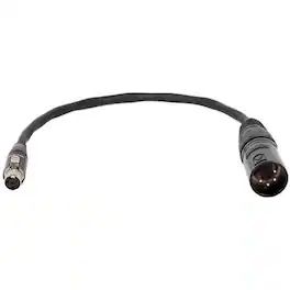 Wooden Camera - 8" Mini 4-pin XLR to Full 4-pin XLR Cable