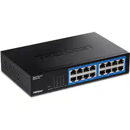 Trendnet - 16-Port Gigabit Desktop Switch, TEG-S17D, 16 x Gigabit RJ-45 Ports, 32Gbps Switching Capacity, Ethernet - Unknown