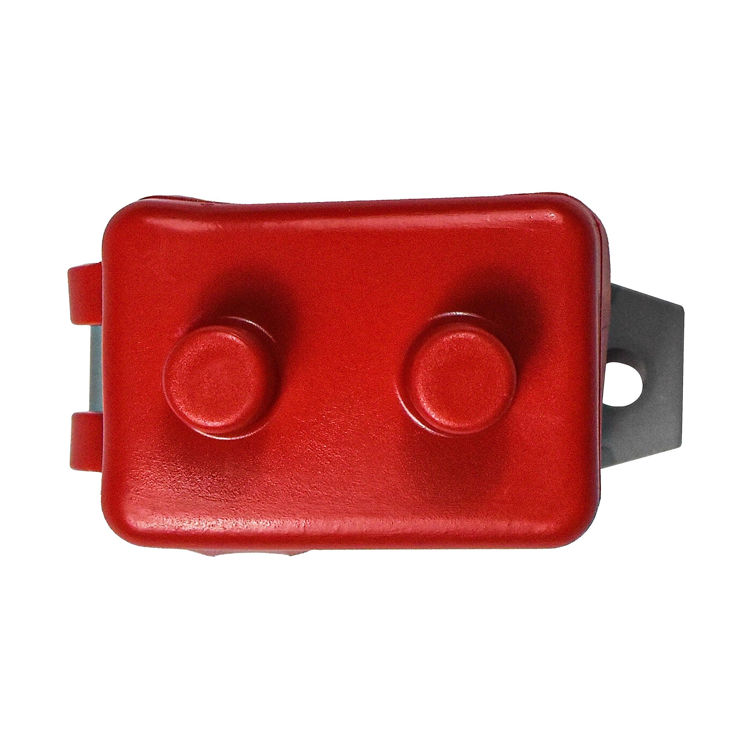 Back. HQRP - 50 A 12 V-24 V DC Automatic Reset Circuit Breaker with Cover - Type 1 Thermal, UL Listed - red.