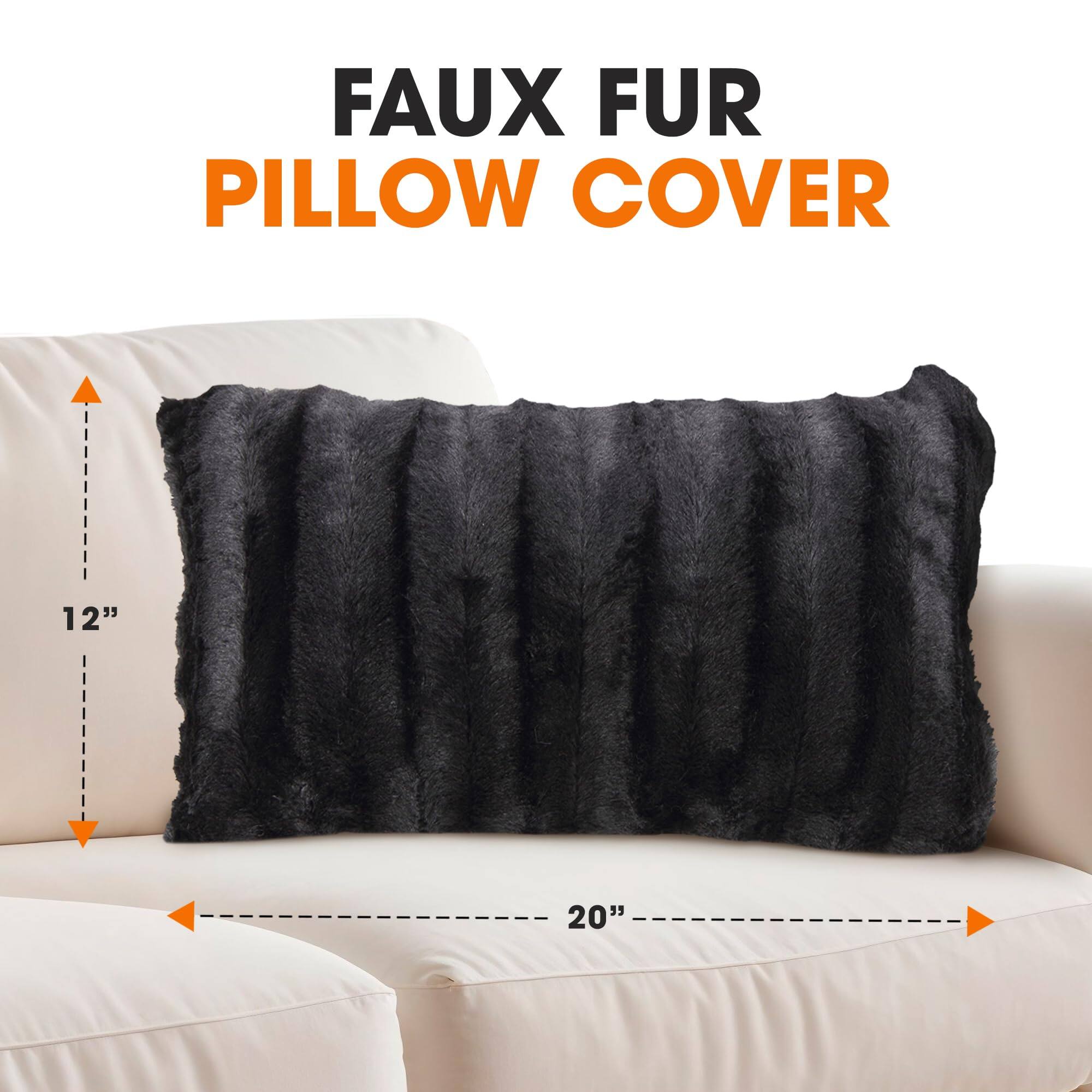 FAUX FUR PILLOW COVER

12" x 20"