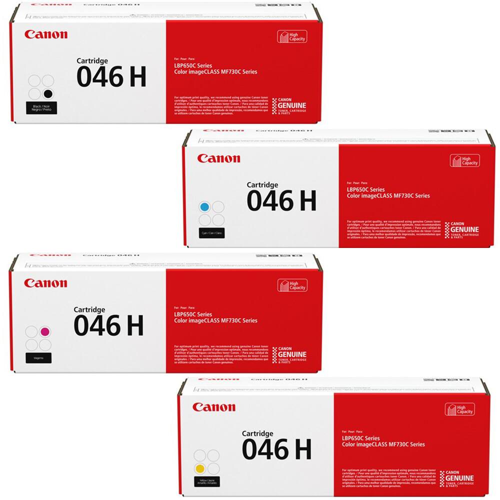Canon - 046H Toner Cartridges 4Pack (CMYK) High Yield