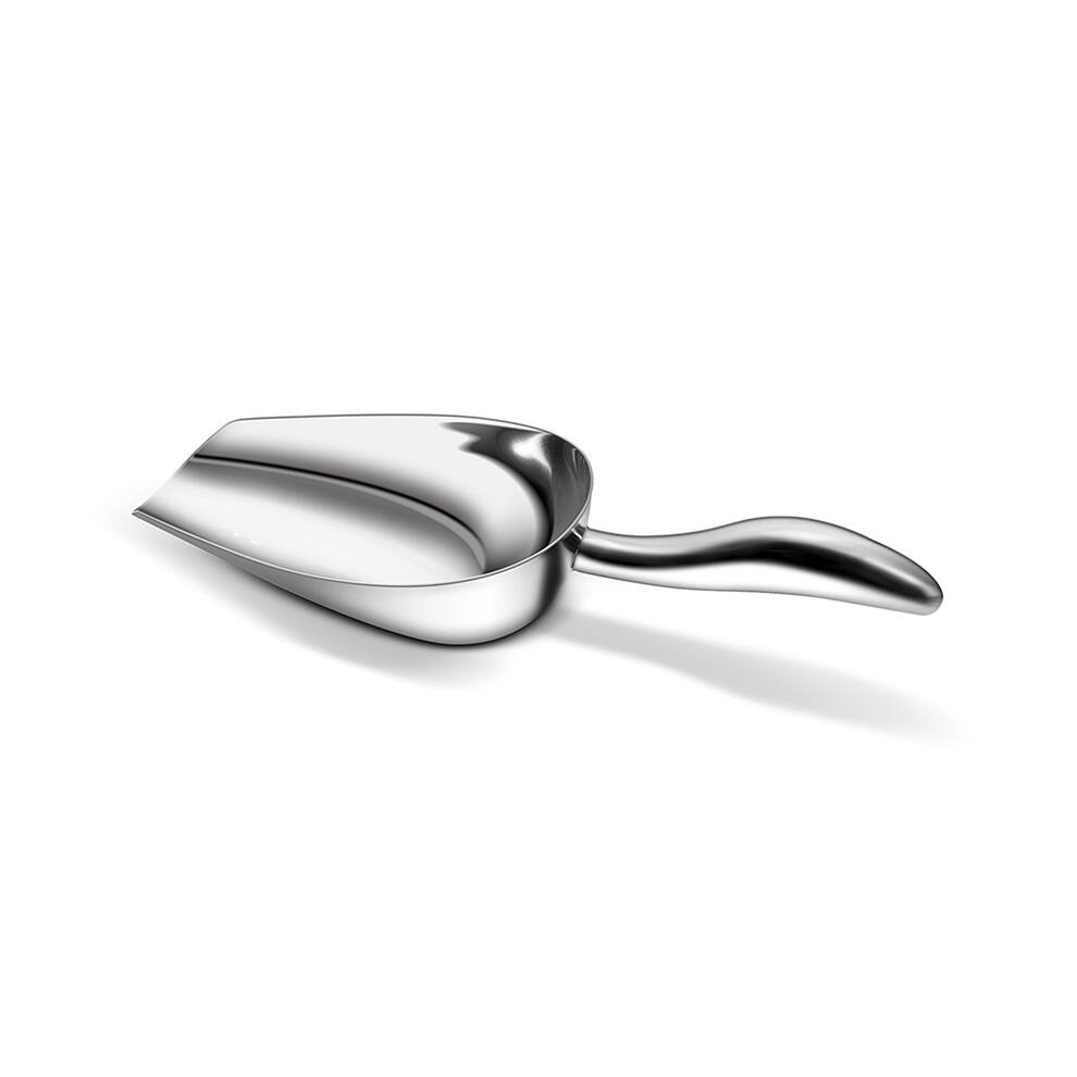Alt View 1. Malletson - Ice Scoop Stainless Steel Ergonomic Handle for Bars and Kitchens - Dishwasher Safe.