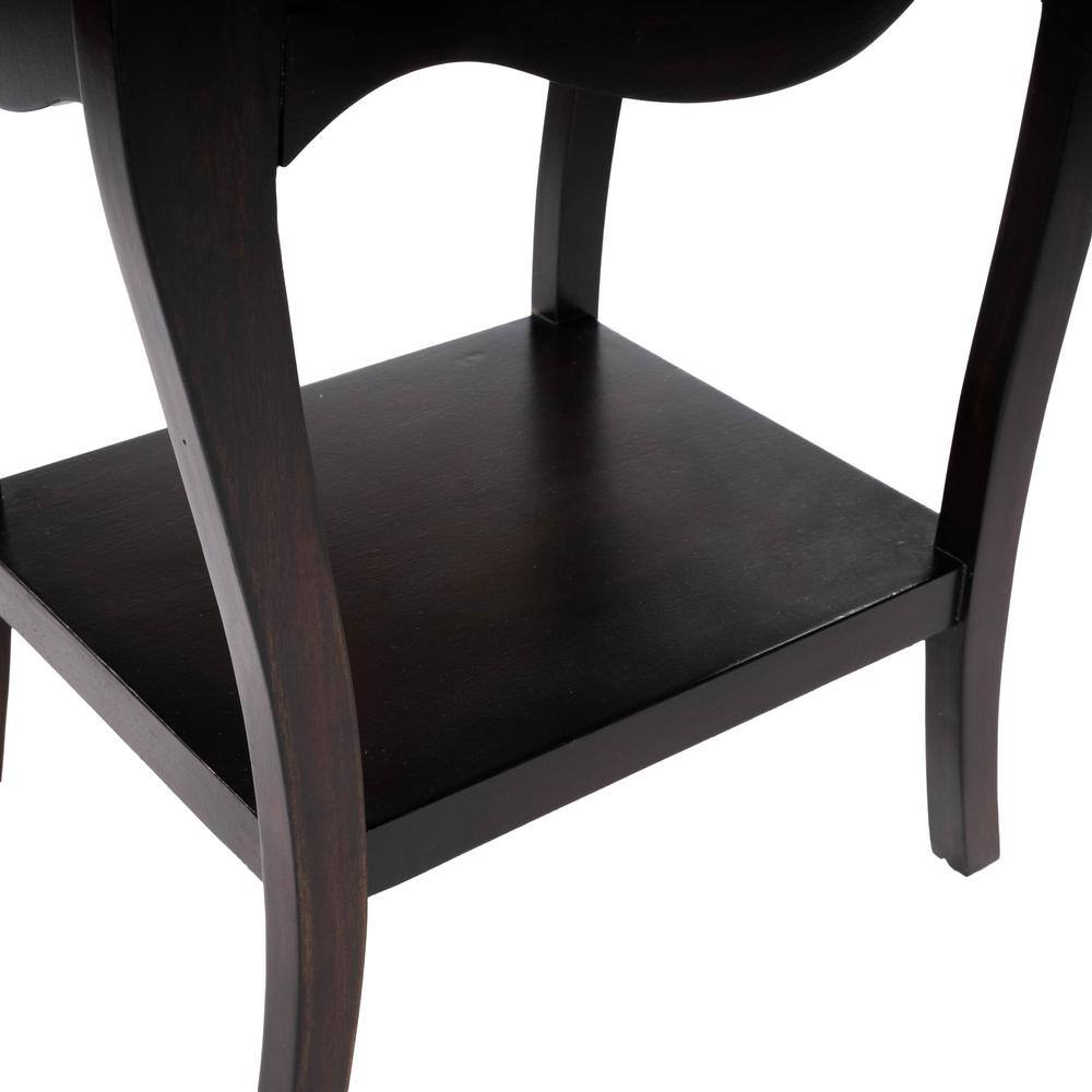 Alt View 10. Butler Specialty - Rochelle 1 Drawer Nightstand - Dark Brown.