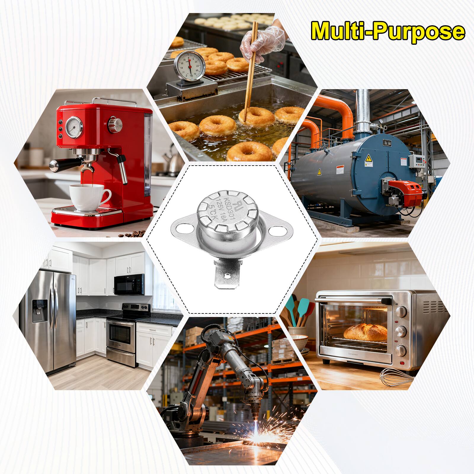Multi-Purpose .O4 L 125V KSD301 5CK 16A
