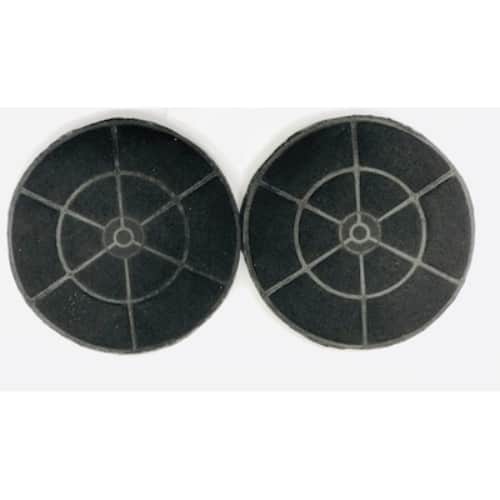 Winflo - Carbon/Charcoal Filters (set of 2) for Ductless/Non-Ducted Application only for select Range Hood - Black