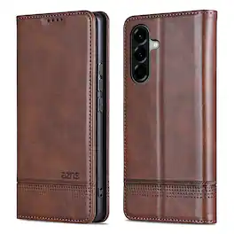 UUCOVER - Wallet Case for Samsung Galaxy A37 5G,PU Leather Wallet Folio Case with Card Slots Shockproof Kickstand Cover - Brown