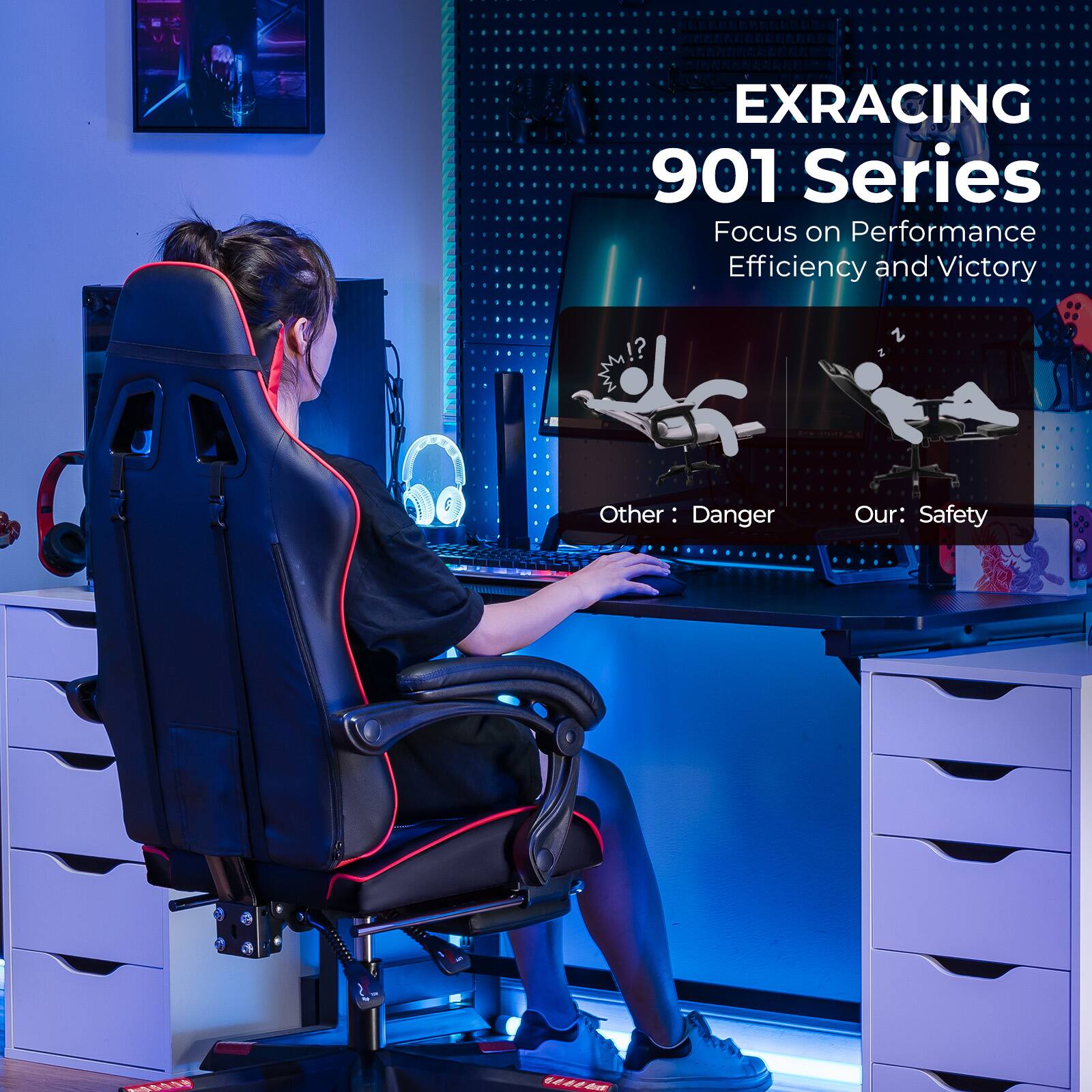 EXRACING 901 Series
Focus on Performance Efficiency and Victory
Other: Danger
Our: Safety