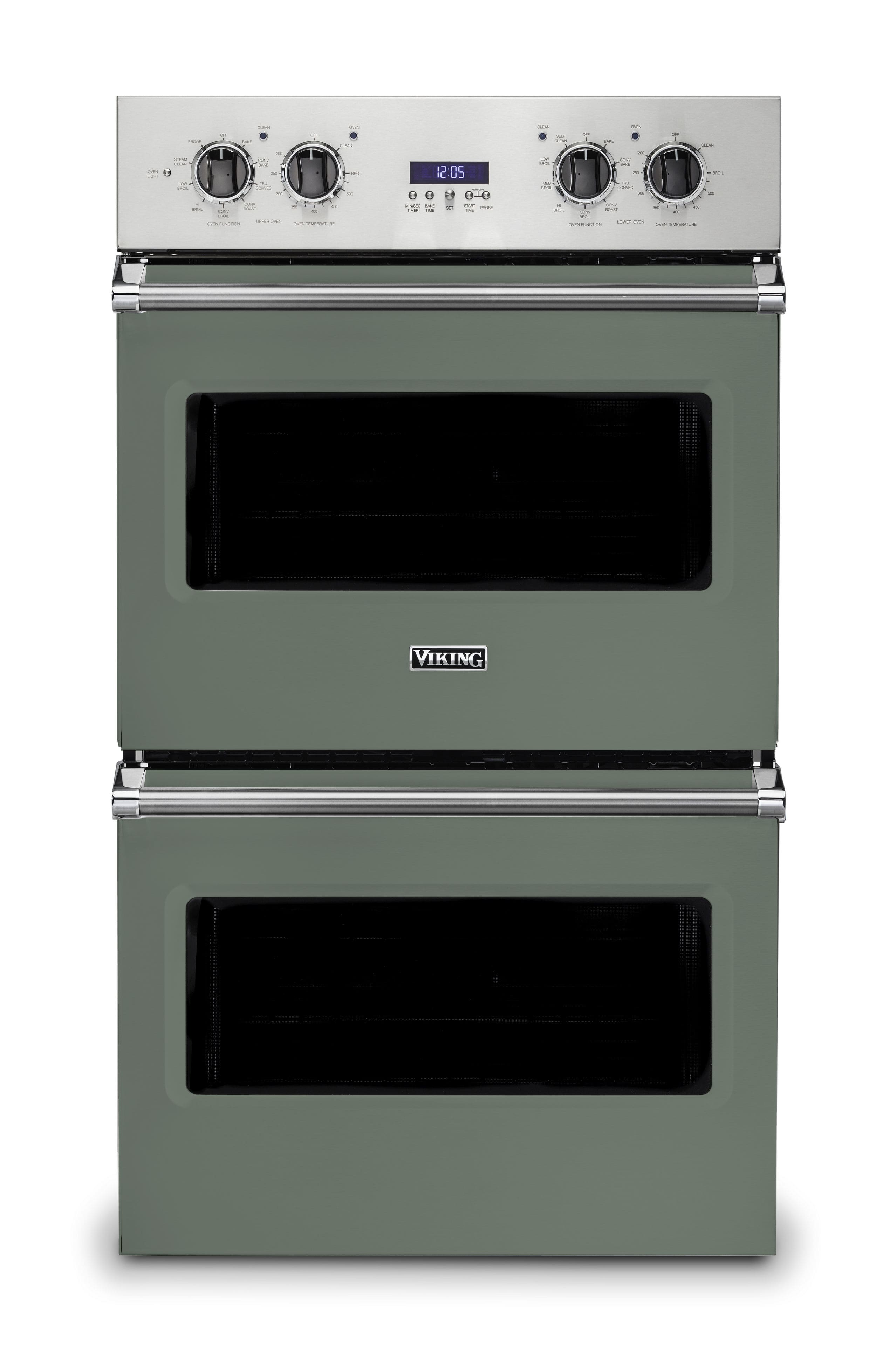 30" Viking Select 5 Series Electric Double Thermal Convection Oven - Eucalyptus