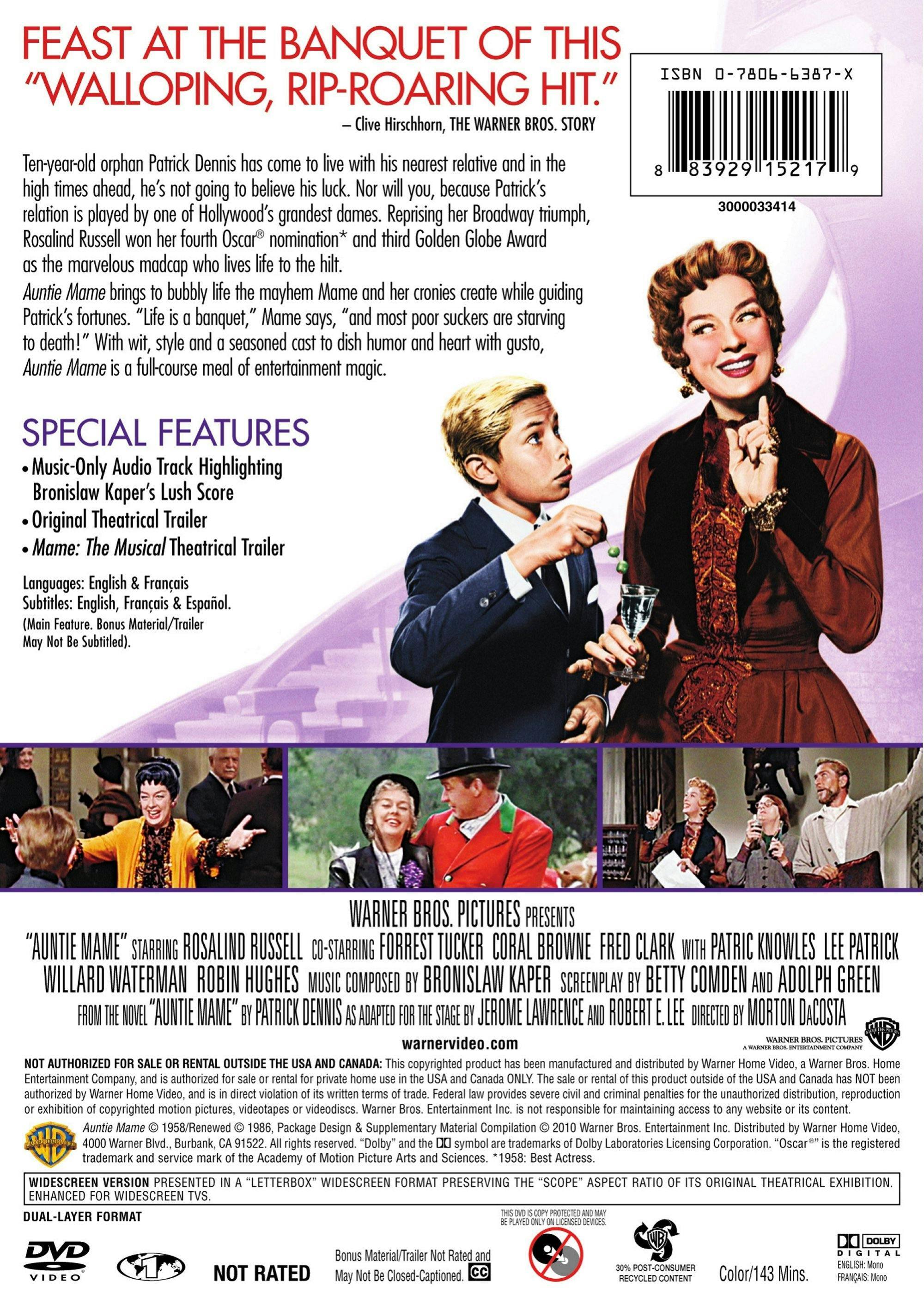 Angle. Auntie Mame (DVD New Packaging) [DVD].
