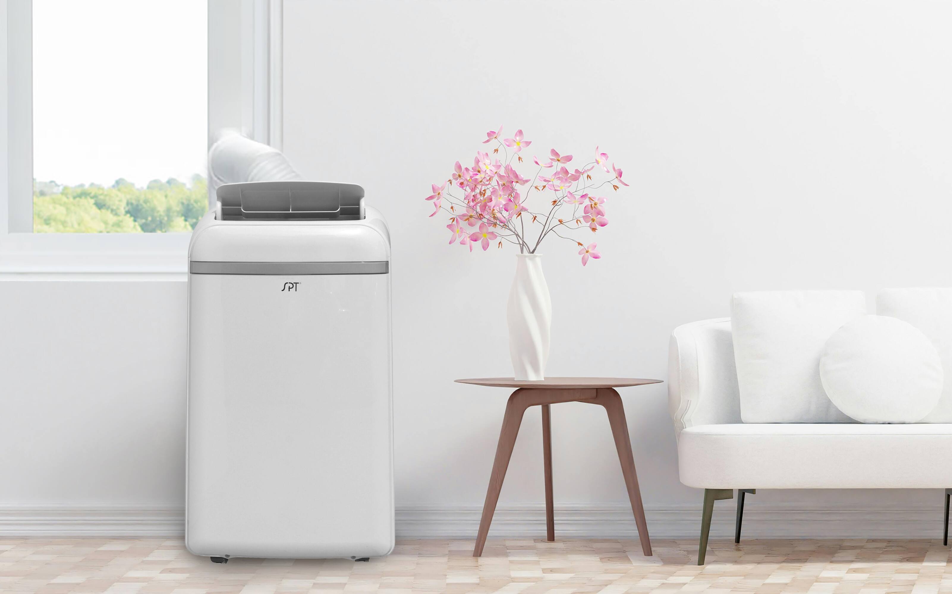 Alt View 2. SPT - 13,500 BTU Portable Air Conditioner – Cooling only - White.
