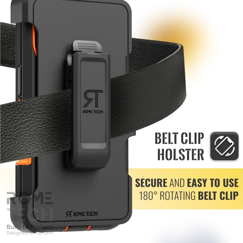 Rome Tech Belt Clip Holster  
Rome Tech  
Built to Protect  
Designed to Perform  
Secure and Easy to Use  
180° Rotating Belt Clip