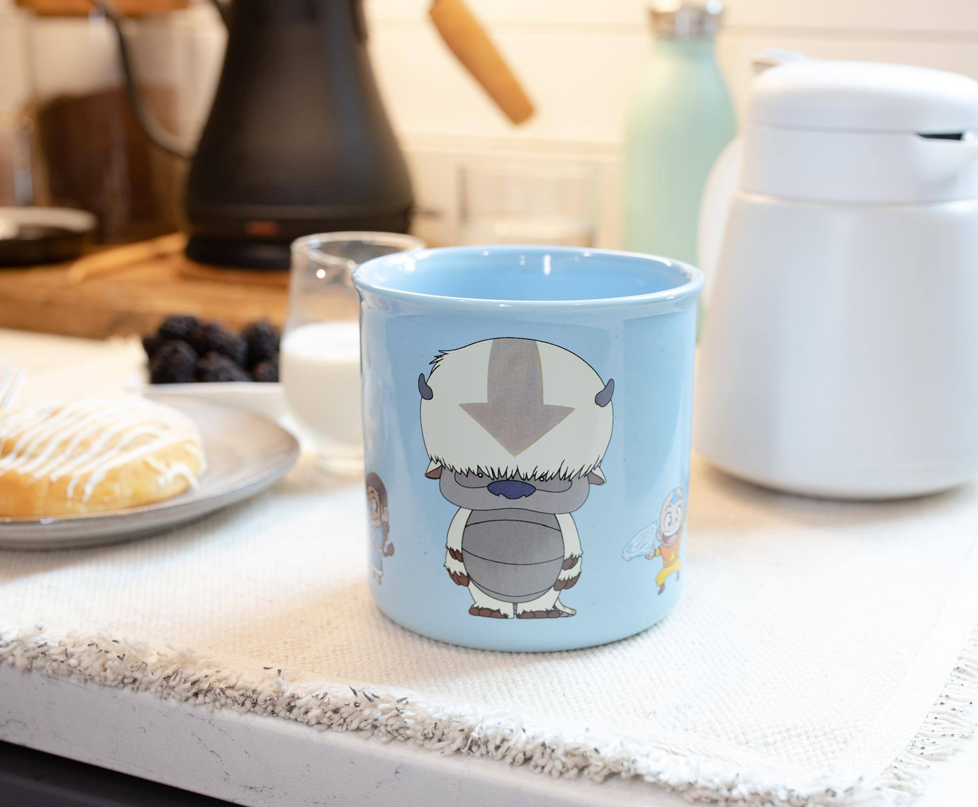 Alt View 3. Silver Buffalo - Avatar: The Last Airbender Chibi Character Ceramic Camper Mug | Holds 20 Ounces - Blue.