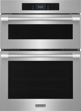 Frigidaire - 30" Microwave Combination Wall Oven with Stone-Baked Pizza Mode - Stainless Steel