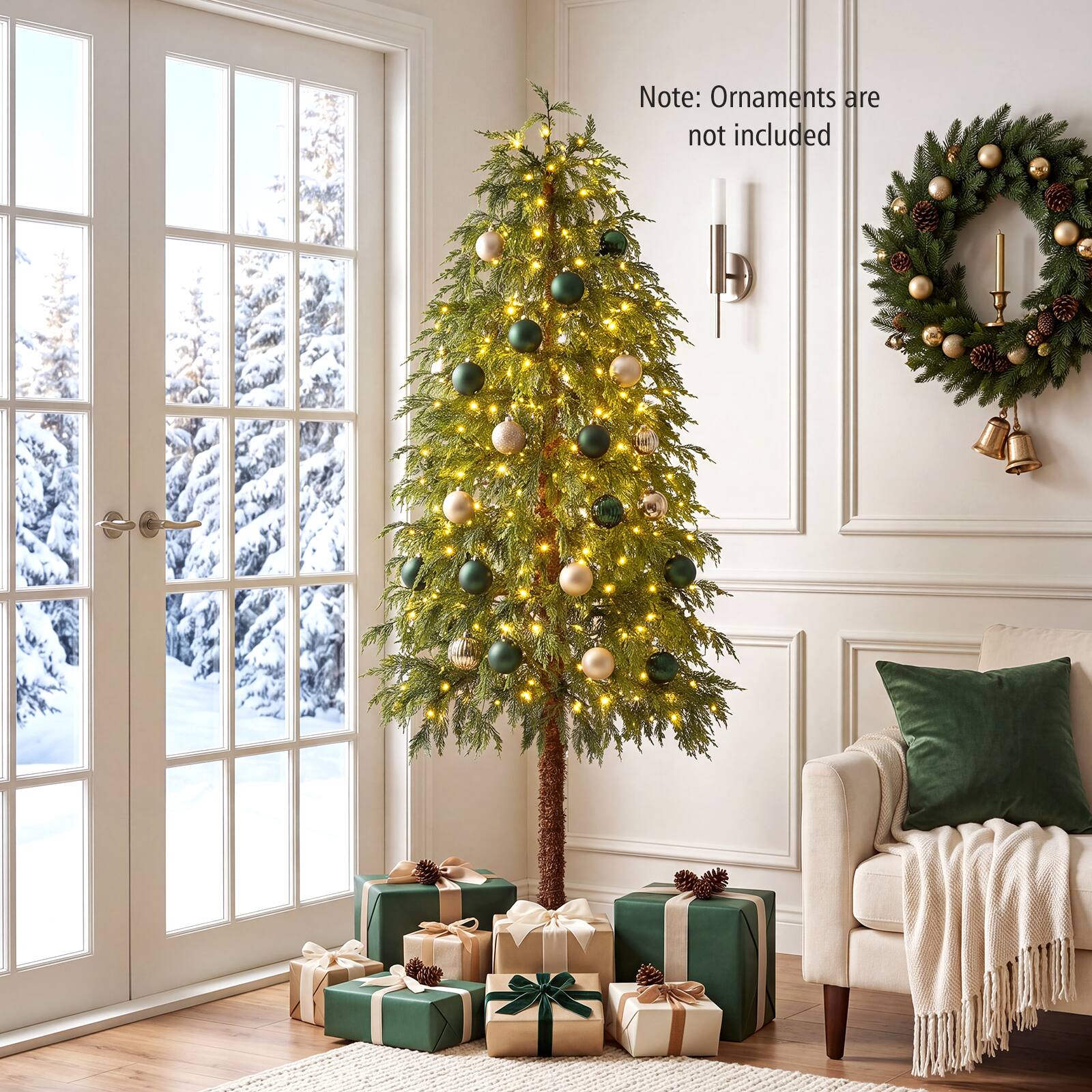 Note: Ornaments are not included
