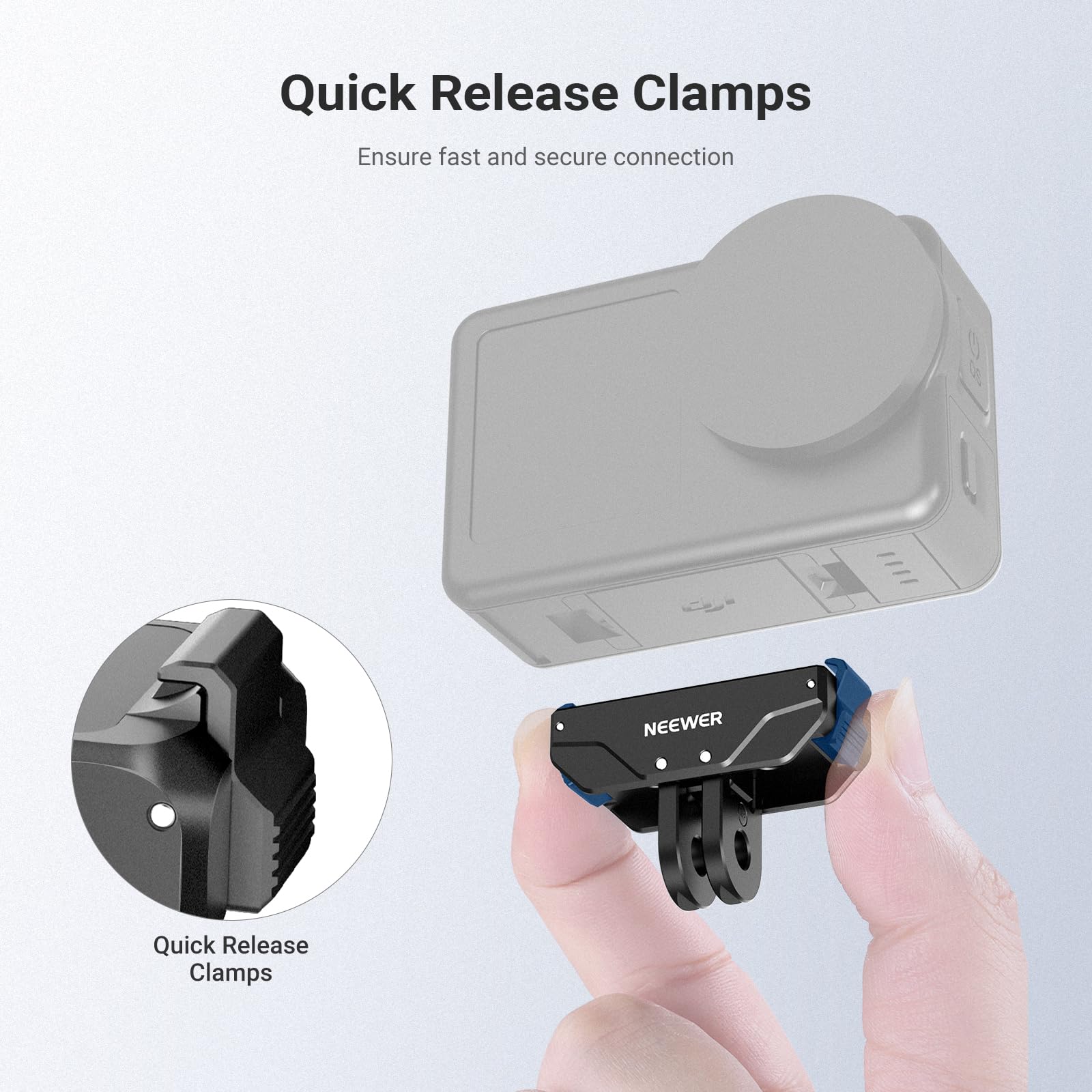 Quick Release Clamps  
Ensure fast and secure connection  
NEEWER Quick Release Clamps