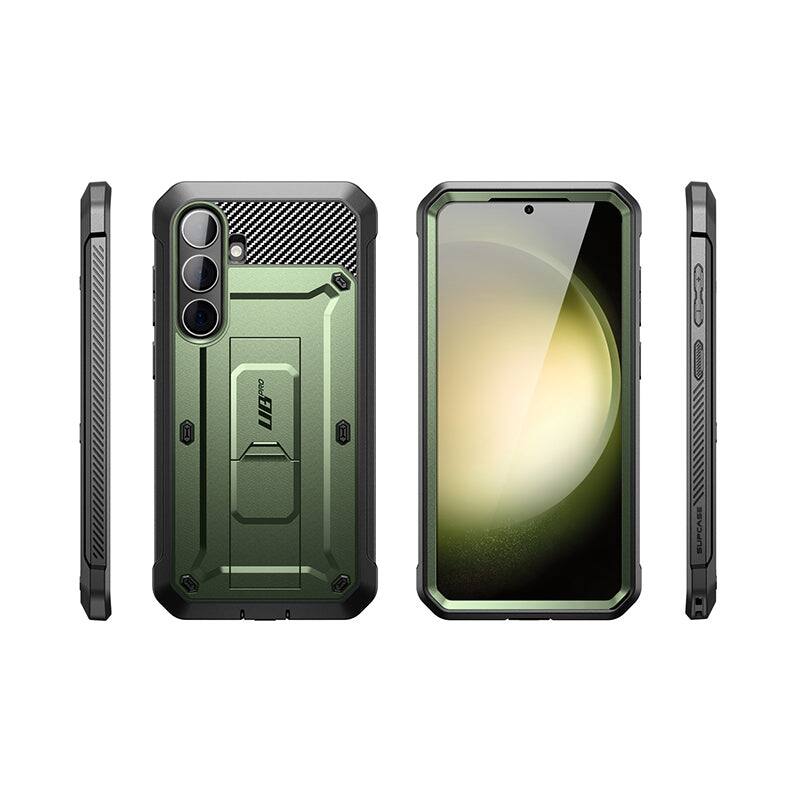 Alt View 6. SUPCASE - Unicorn Beetle Pro Rugged Holster Case for Samsung Galaxy S24 – Full-Body Protection with Kickstand & Belt Clip - Green.