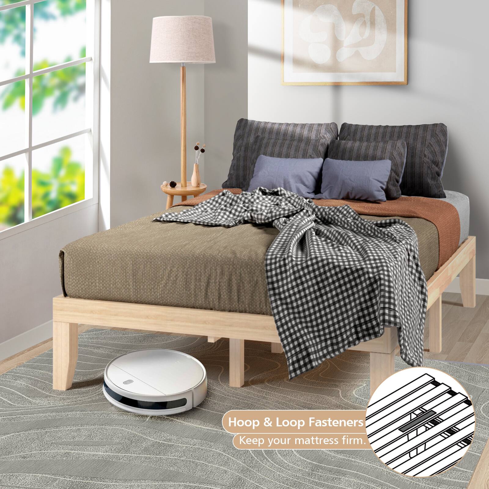 Hoop & Loop Fasteners Keep your mattress firm.