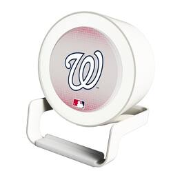 Keyscaper - Washington Nationals Linen Print Nightlight Charger & Bluetooth Speaker - White