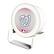 Front. Keyscaper - Washington Nationals Linen Print Nightlight Charger & Bluetooth Speaker - White.