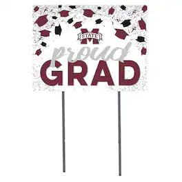Jardine - Mississippi State Bulldogs 18'' x 24'' Grad Yard Sign - White