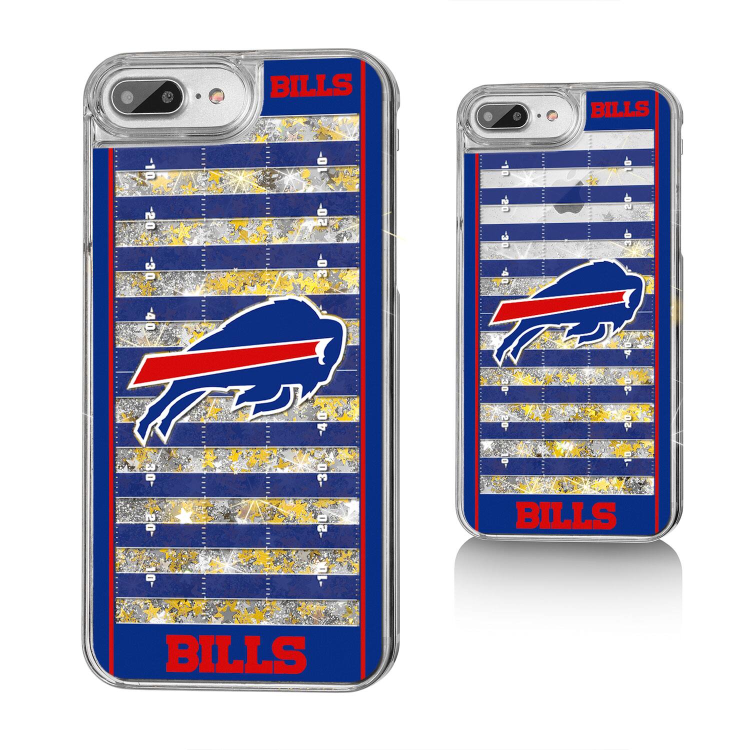 Keyscaper NFL Buffalo Bills iPhone Field Design Glitter Case 16 Pro Max ...
