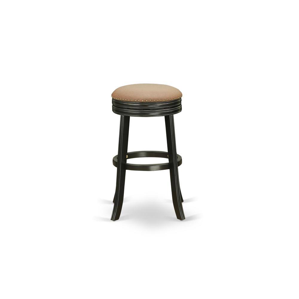 Angle. East West Furniture - Barstools Brown Roast - Brown.