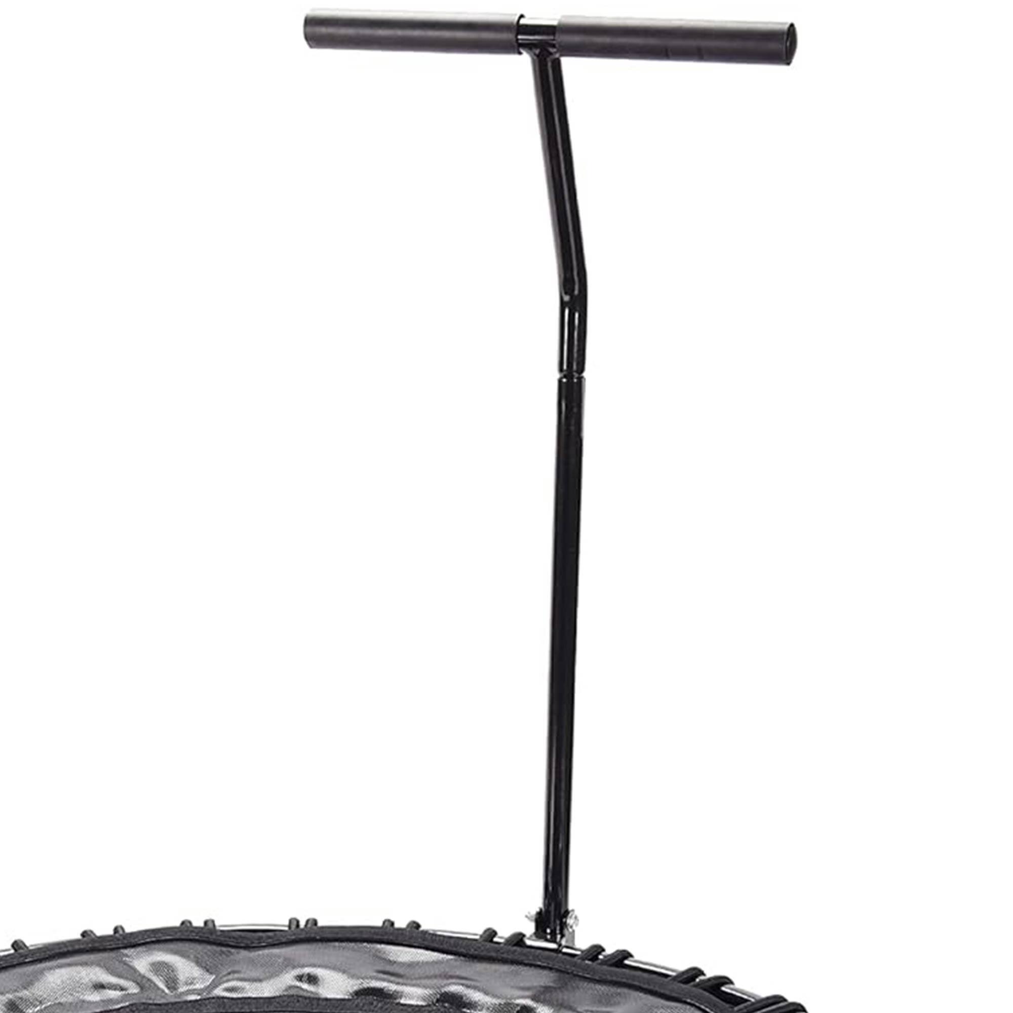 Alt View 8. JumpSport - JumpSport Round Home Fitness Indoor Mini Rebounder Trampoline for Adults, Black - Black.