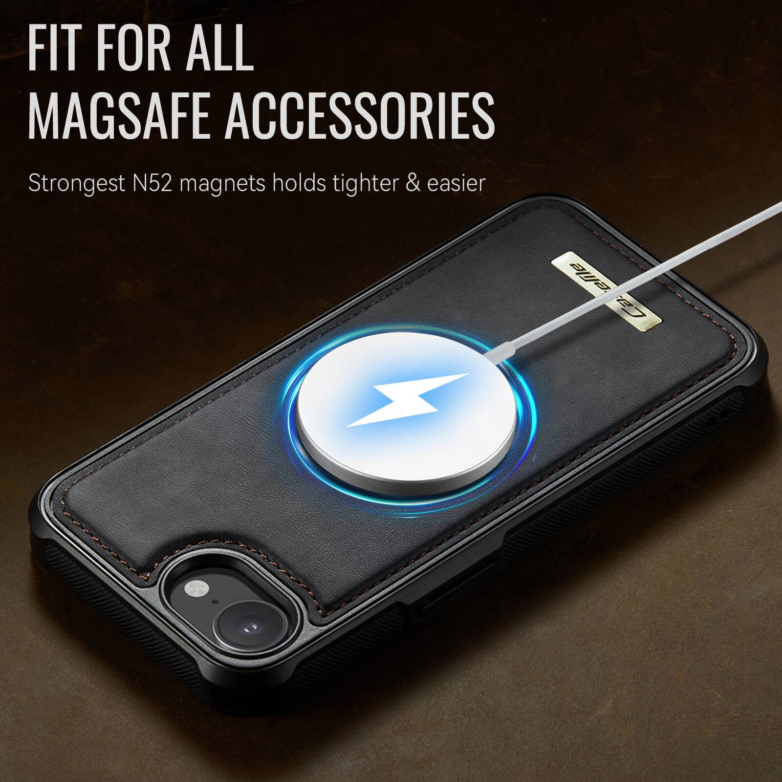 FIT FOR ALL MAGSAFE ACCESSORIES  
Strongest N52 magnets holds tighter & easier