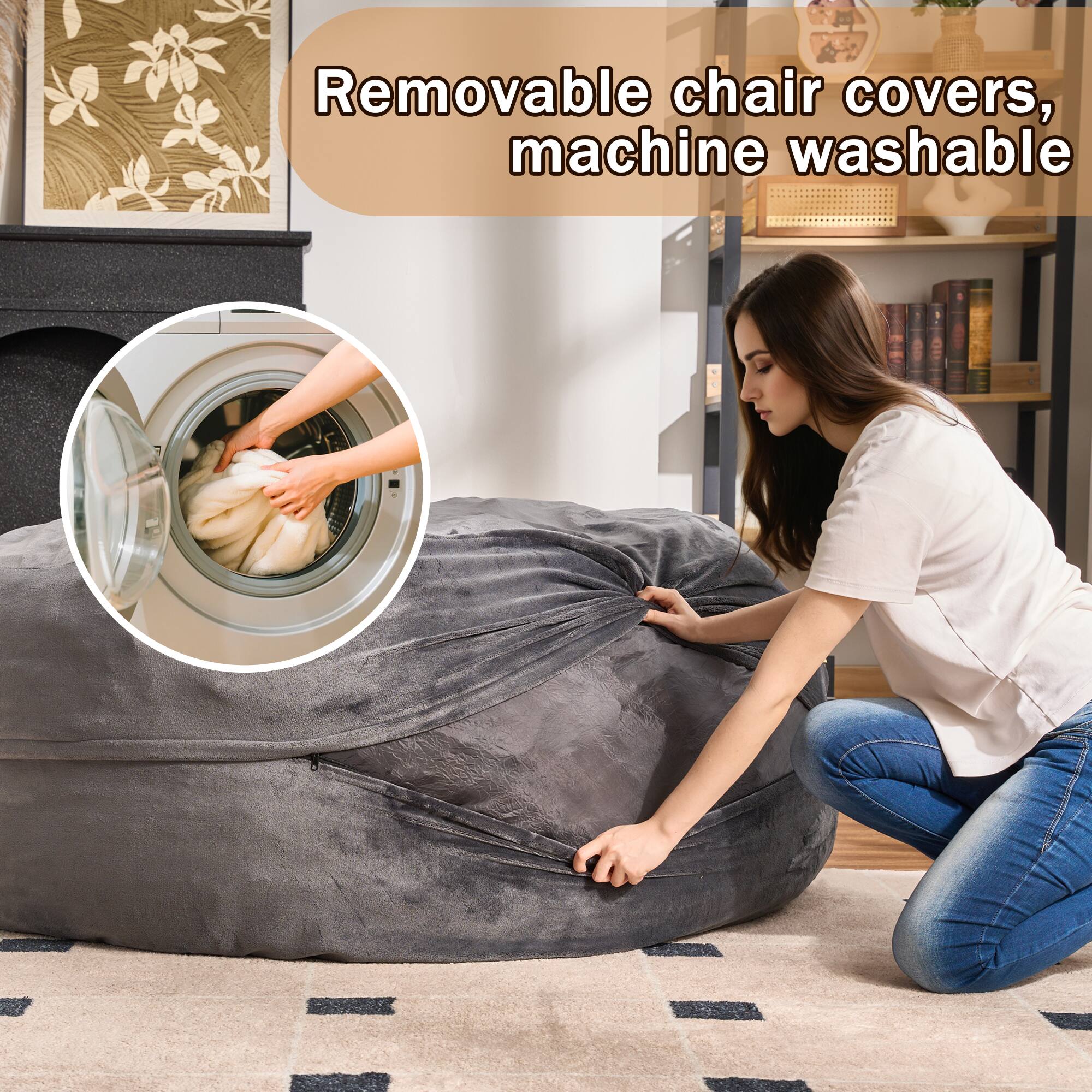 Removable chair covers, machine washable