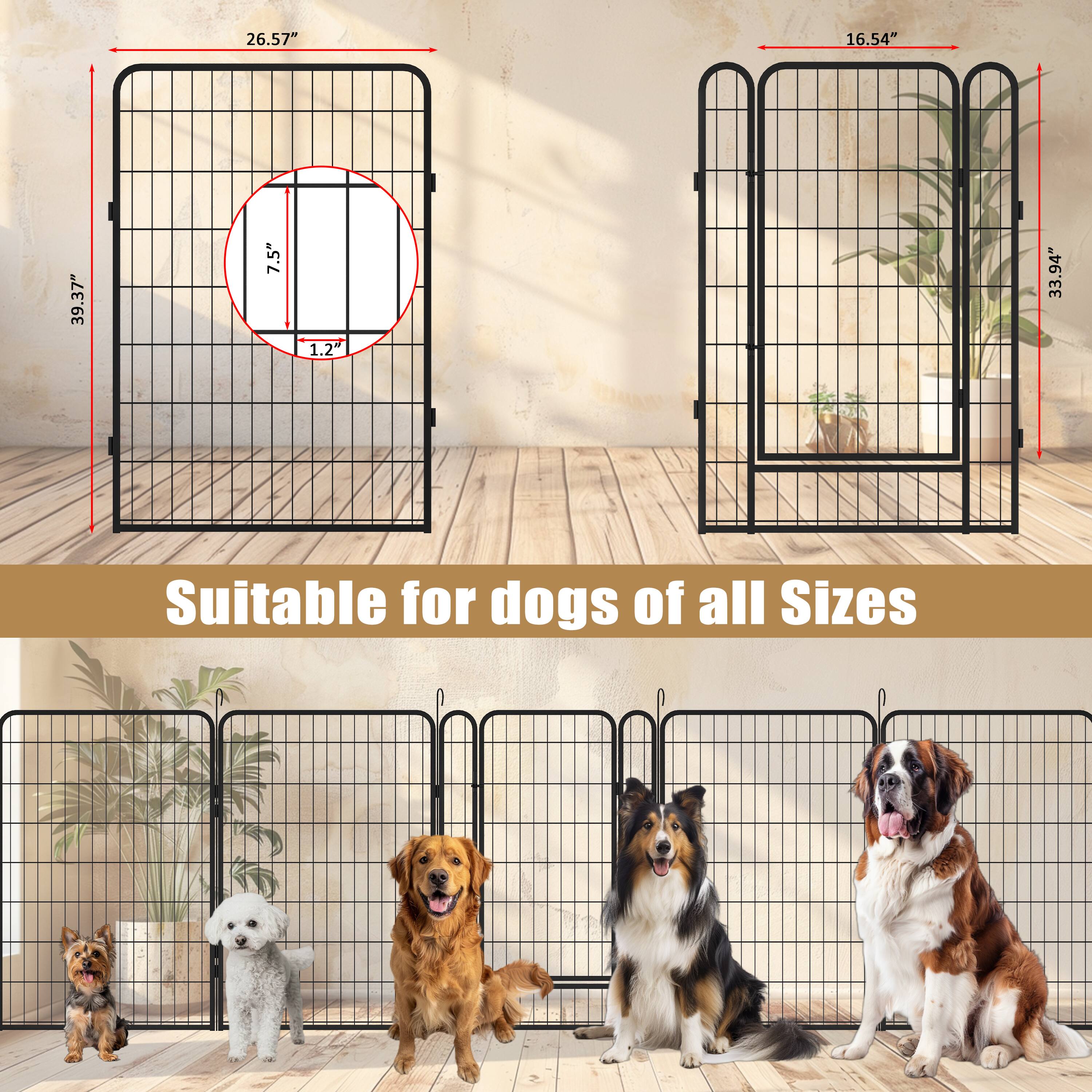 26.57"  
16.54"  
39.37"  
7.5"  
1.2"  
33.94"  

Suitable for dogs of all Sizes