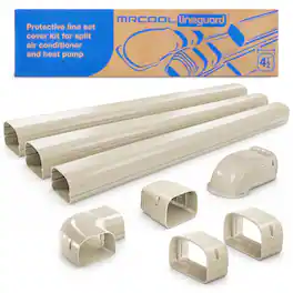 MRCOOL - LineGuard Line Set Outdoor Cover for Ductless Mini Split System, Tan