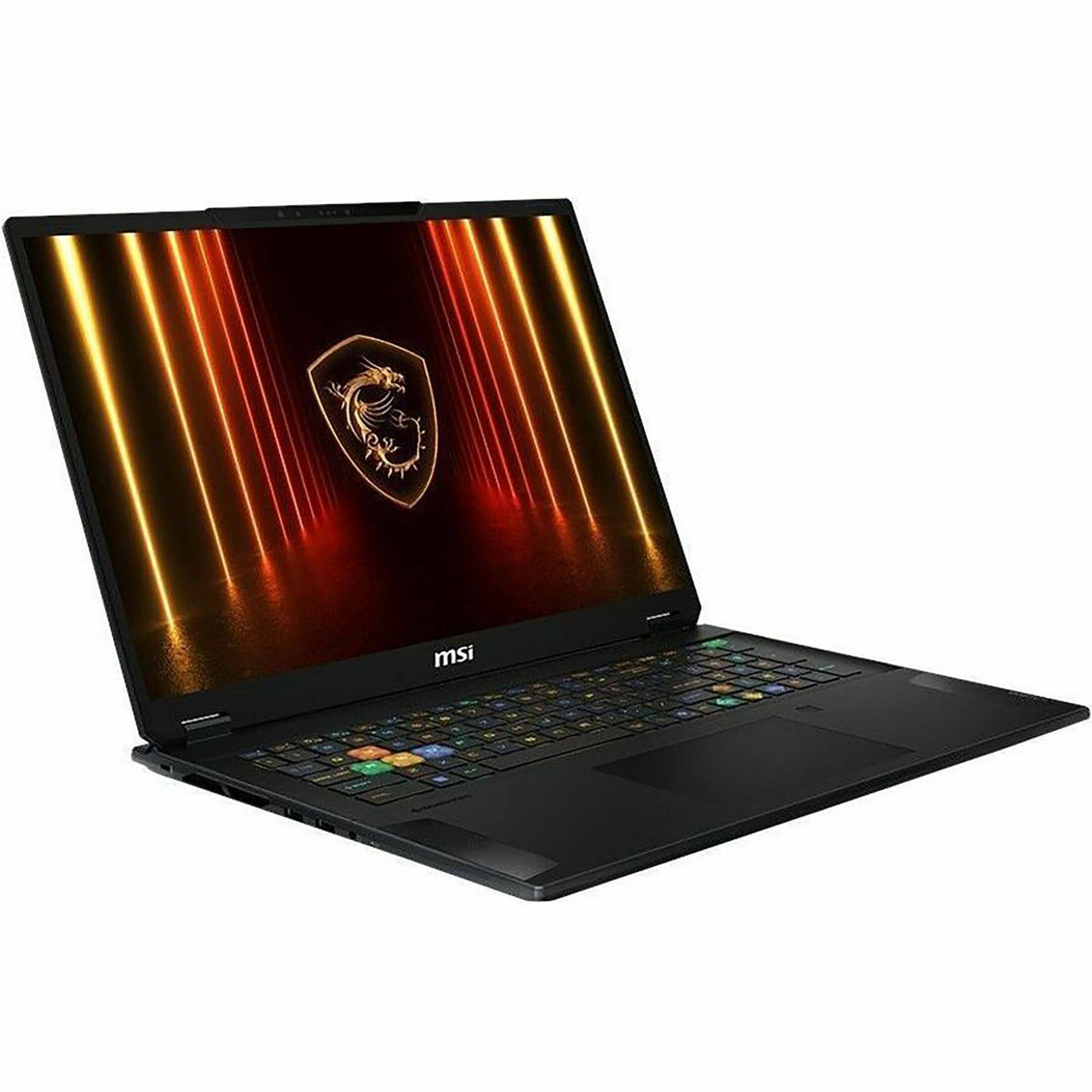 Alt View 16. MSI - 18" Gaming Laptop 3840 x 2400 Retina - Intel Core Ultra 9 275HX with 64GB Memory - GeForce RTX 5090 - 2 TB SSD - Midnight Black, Black.