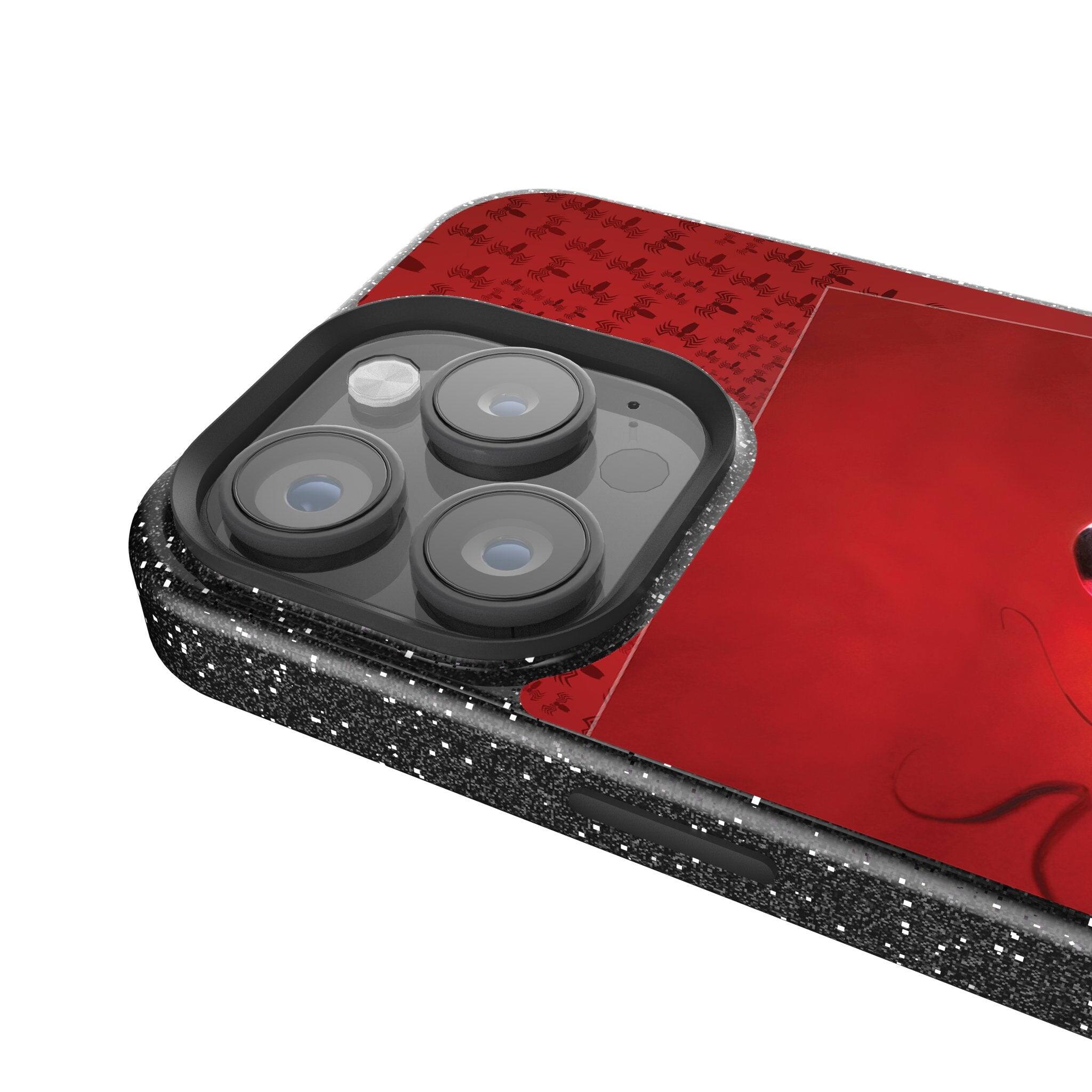 Back. Keyscaper - Marvel Cover Art Black Bling Phone Case - Apple iPhone 14 Pro - Venom 2.