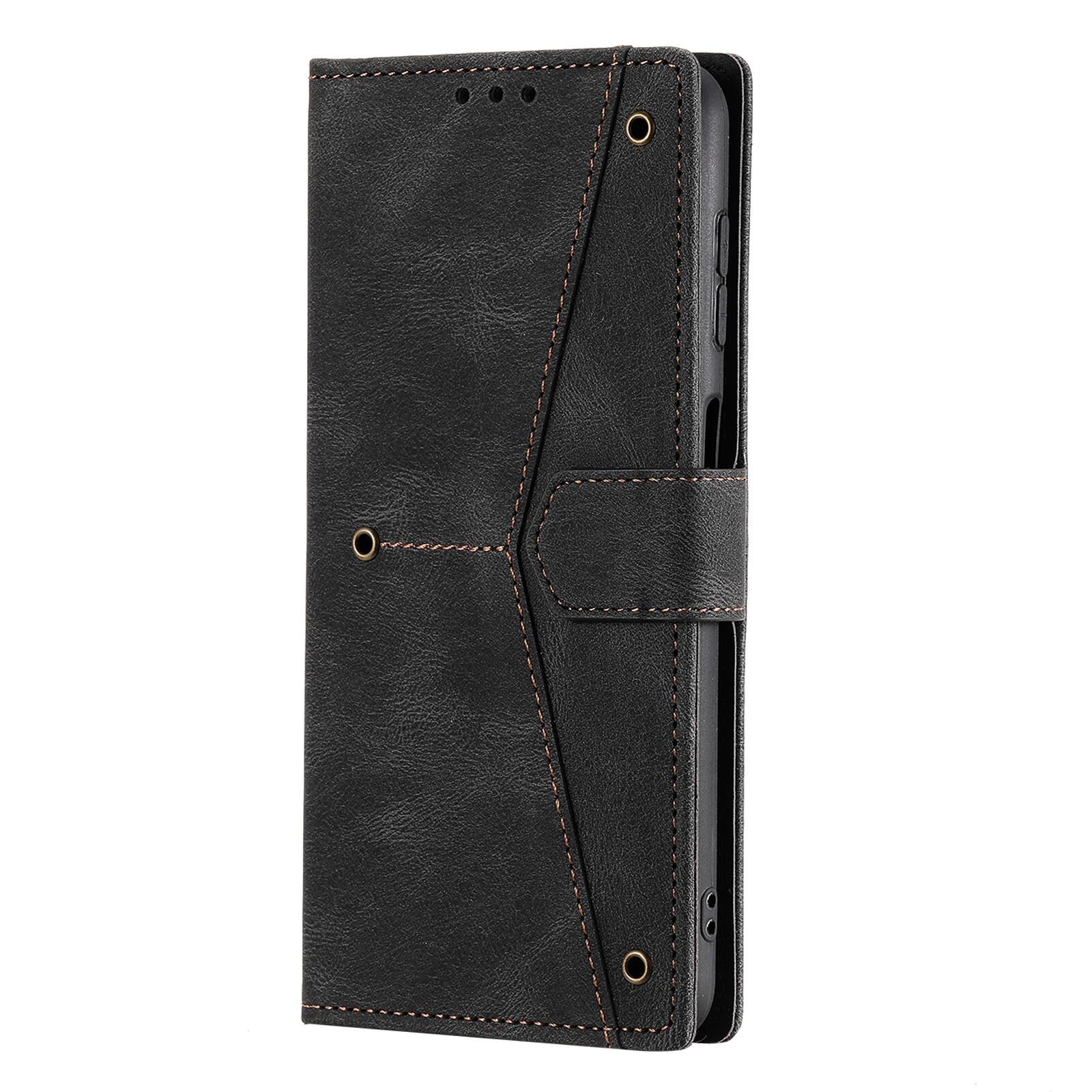 Alt View 1. Dteck - Wallet Case for Apple iPhone 17 Pro,Vintage PU Leather Flip Card Holder Kickstand Magnetic Closure Phone Cover - Black.