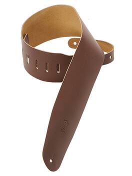 Levy's Leathers - Genuine Leather Bass Strap, Classics Series - 3-1/2 inch. Wide - Brown