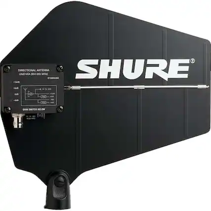 DIRECTIONAL ANTENNA
UA874XA (902-960 MHz)
RF OVERLOAD
+12dB
+6dB
0dB
-6dB
-12dB
RF LED
GAIN SWITCH BELOW
SHURE