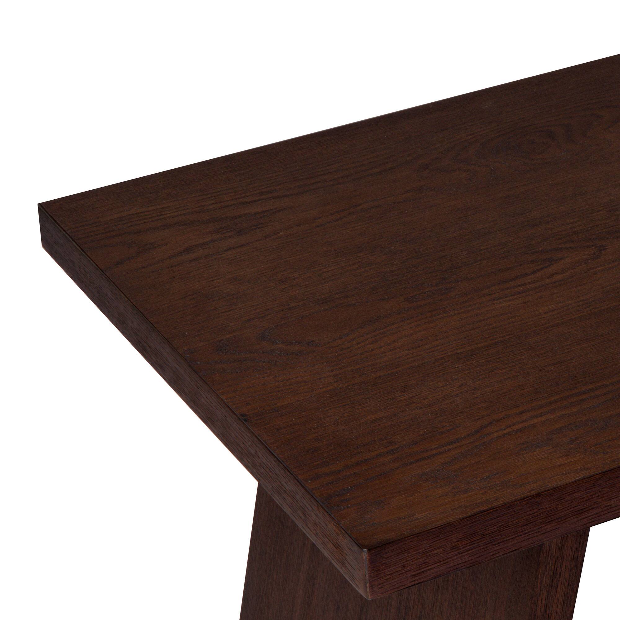 Alt View 2. Maven Lane - Maven Lane Marcella Wood Coffee Table, Contemporary Accent Table, Aged Brown - Aged Brown.