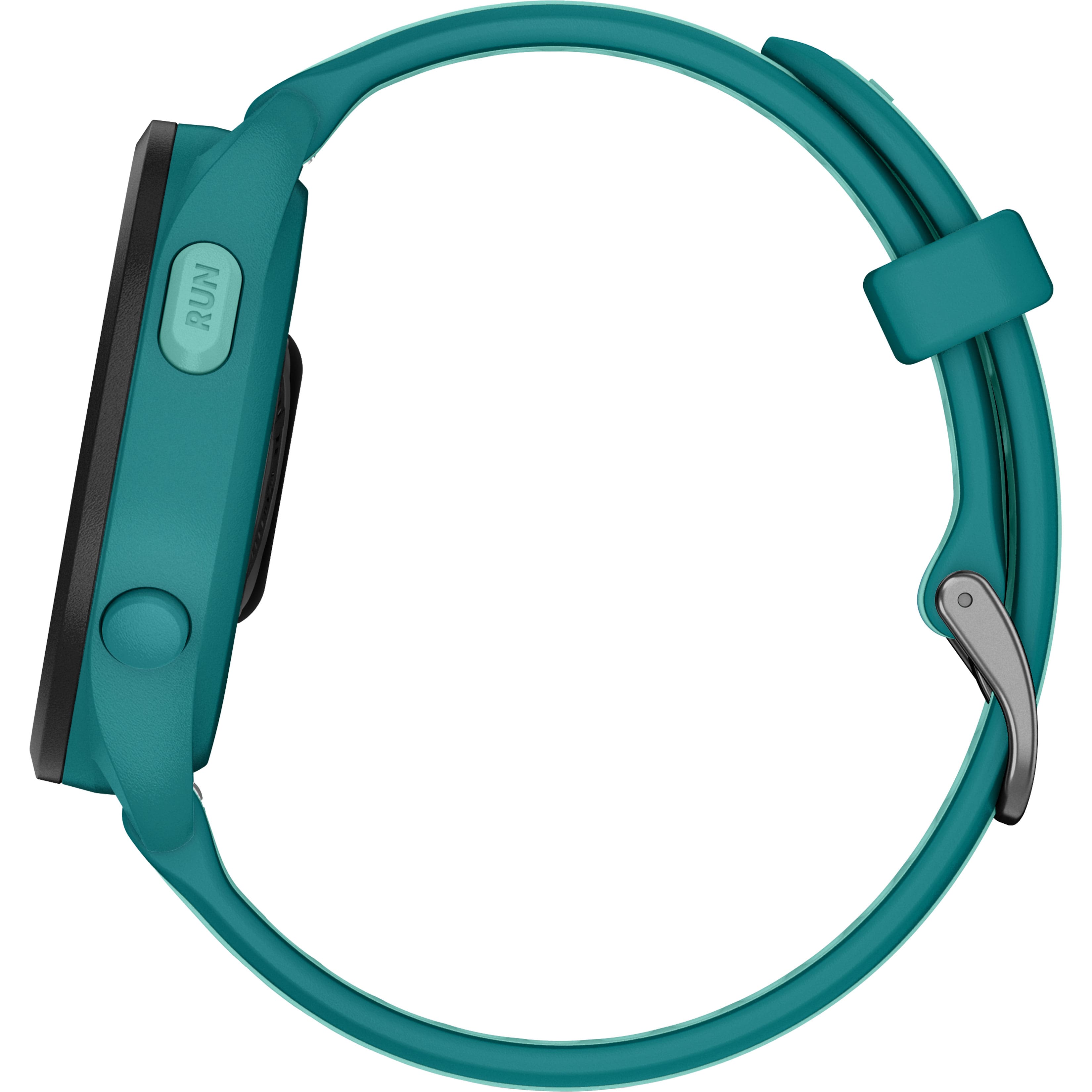 Alt View 2. Garmin - Forerunner 165 Music GPS Smartwatch 43 mm Fiber-Reinforced Polymer - Turquoise/Aqua.
