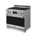 Angle. Thor Kitchen - 36 in. Wide 5 Burner 6.0 Cu Ft. Freestanding Dual Fuel Gas Range - Stainless Steel.