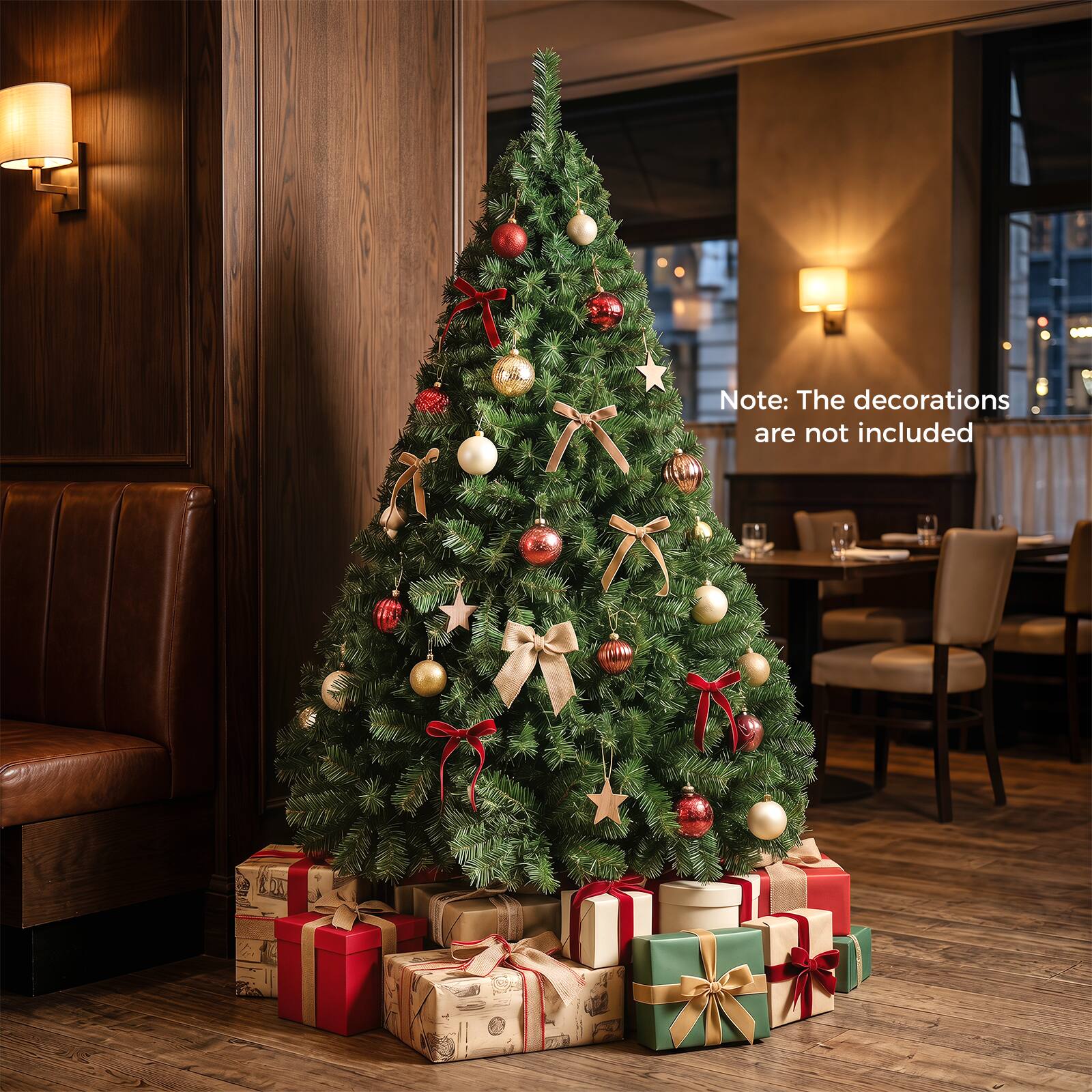 Note: The decorations are not included
