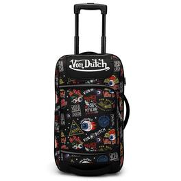 Von Dutch - 20" Carry-on Rolling Duffel - Jax Black