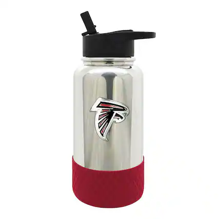 Front. Great American Products - Atlanta Falcons 32oz. Team Color Chrome Hydration Bottle - Multicolor.