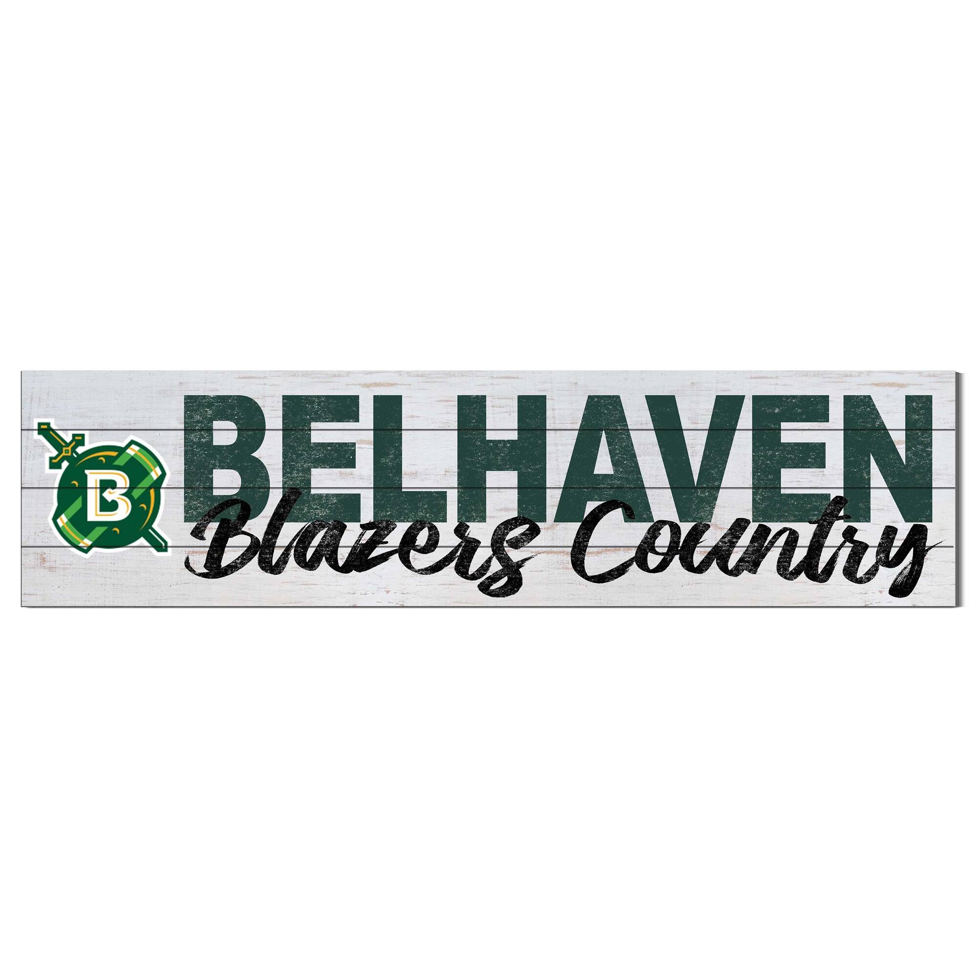 Belhaven Blazers 10'' x 40'' Logo Sign