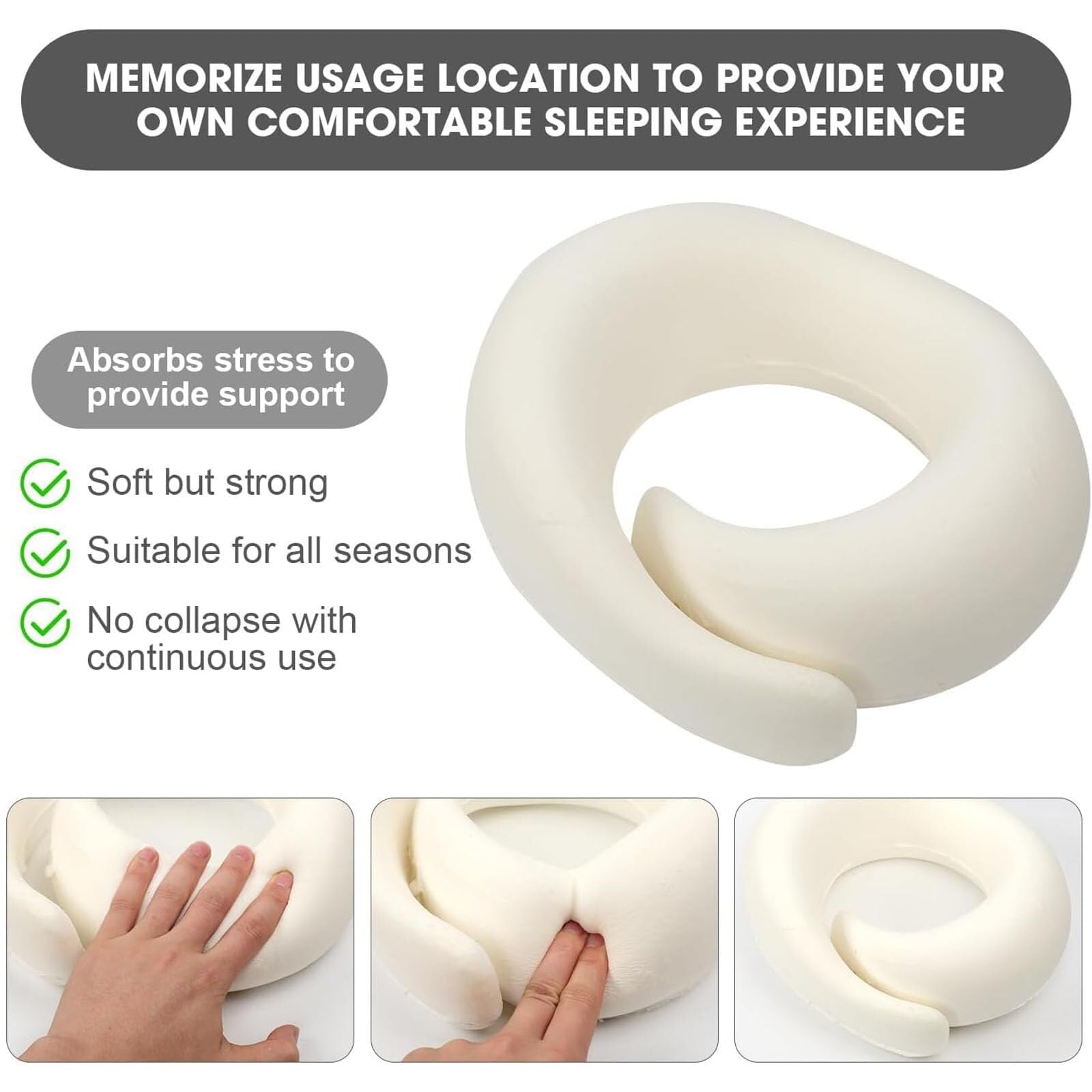 MEMORIZE USAGE LOCATION TO PROVIDE YOUR OWN COMFORTABLE SLEEPING EXPERIENCE

- Absorbs stress to provide support
- Soft but strong
- Suitable for all seasons
- No collapse with continuous use