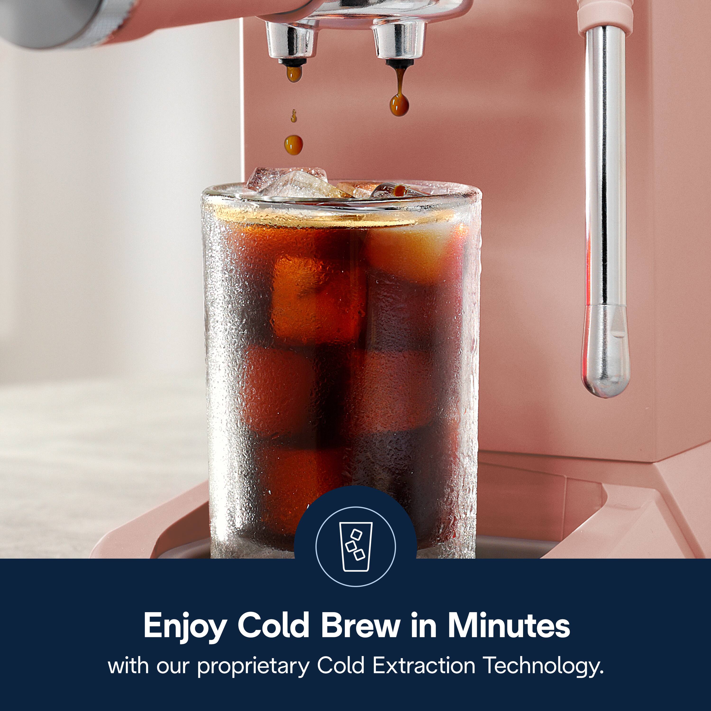 Enjoy Cold Brew in Minutes with our proprietary Cold Extraction Technology.